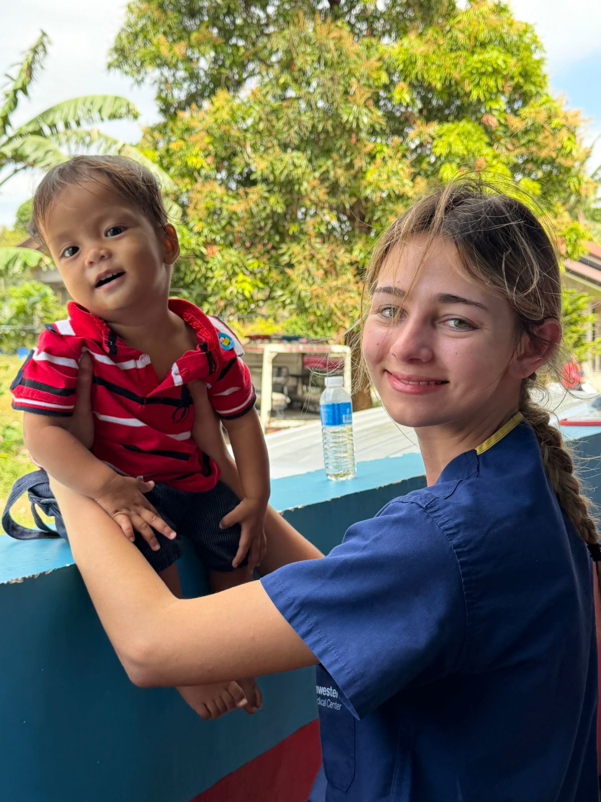 Young missionary with young patient
